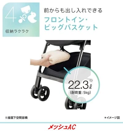 カルーンエアーメッシュACのバスケット