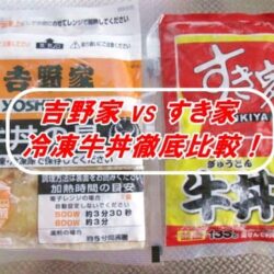 吉野家VSすき家の冷凍牛丼徹底比較！