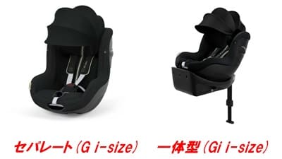 サイベックスシローナG i-SizeとGi i-Size