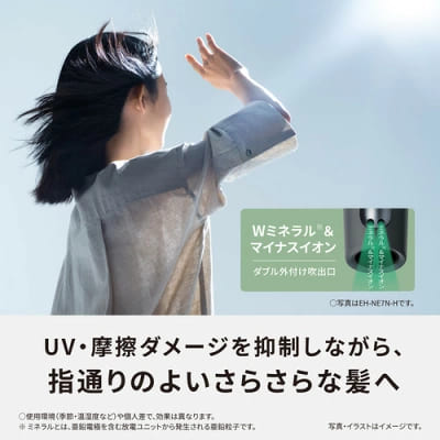 パナソニックヘアードライヤーイオニティEH-NE7NのUVケア効果